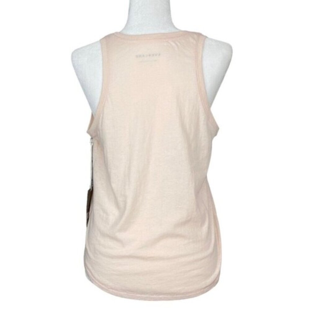 Everlane Womens Cotton Racerback Scoop Neck Tank Top‎ Pink Size M NWT - Picture 4 of 10